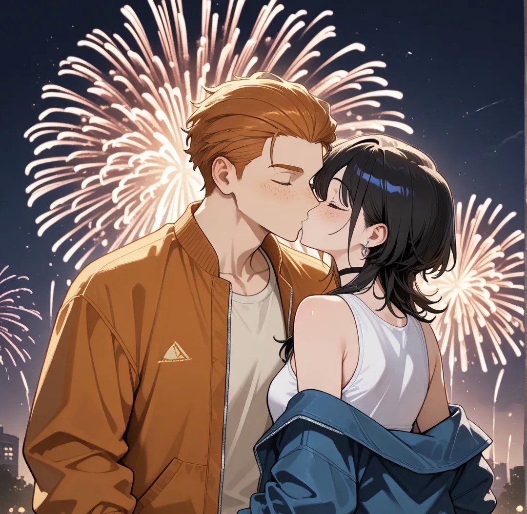 Cover art for New Yearβs Kiss, a romance scenario on AI Dungeon
