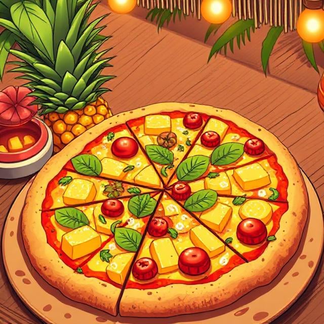 Cover art for Pineapple on Pizza, a hawaii scenario on AI Dungeon