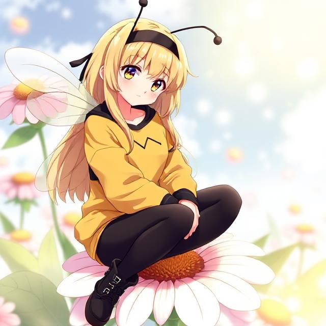 Cover art for Bee Mine, a valentine scenario on AI Dungeon