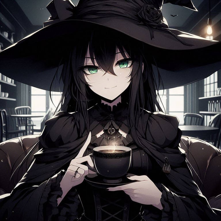 Cover art for Meeting at the Cafe, a modern fantasy scenario on AI Dungeon