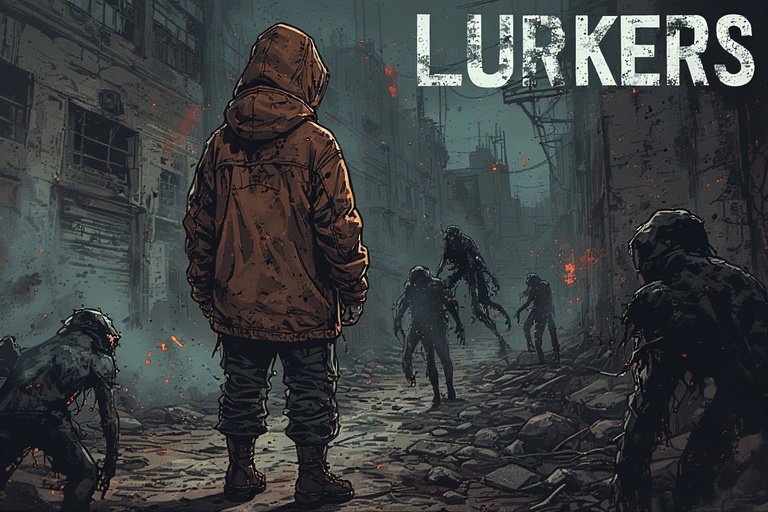 Cover art for LURKERS, a horror scenario on AI Dungeon