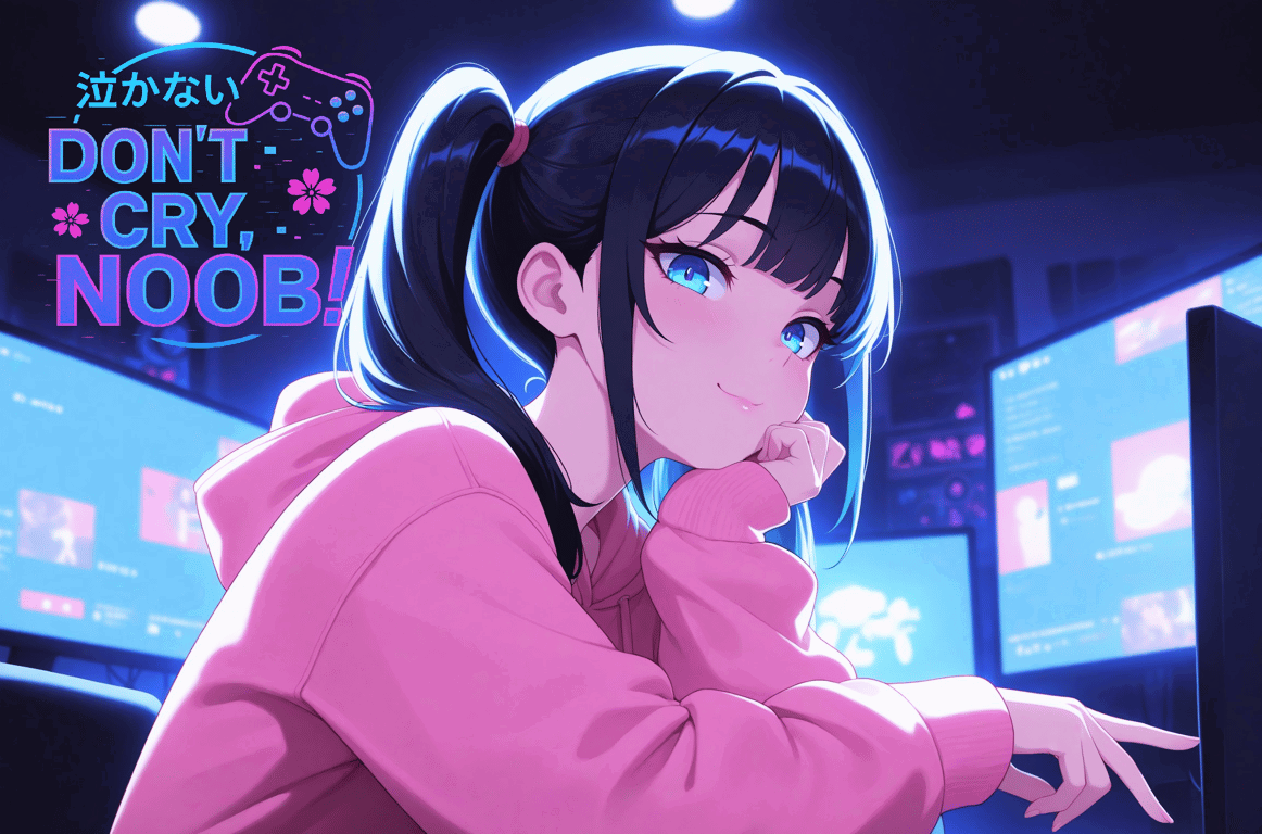 Cover art for Don't Cry, Noob!, a tokyo scenario on AI Dungeon