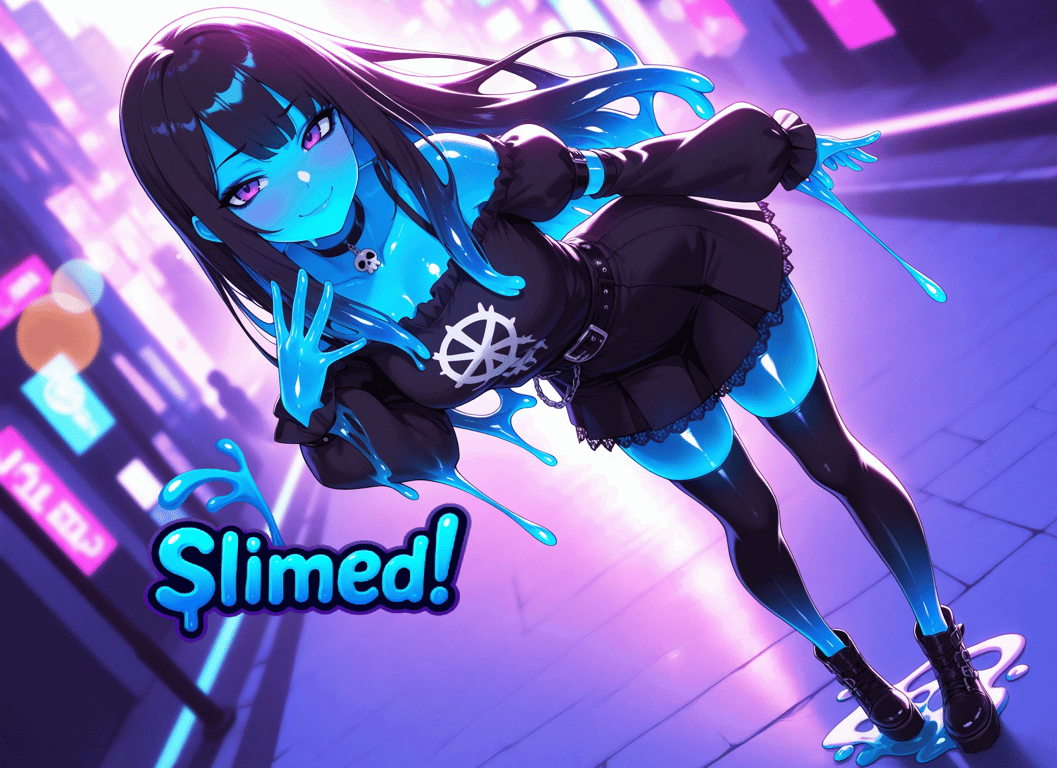 Cover art for Slimed!, a slime scenario on AI Dungeon