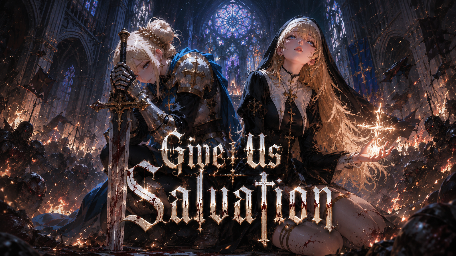 Cover art for Give Us Salvation!, a betrayalfree scenario on AI Dungeon