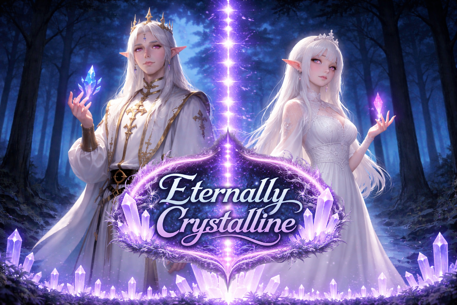 Cover art for Eternally Crystalline (ISπ), a romance scenario on AI Dungeon