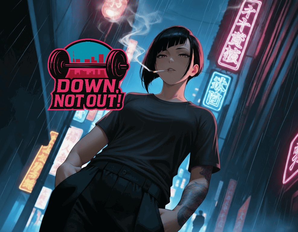 Cover art for Down, Not Out!, a tokyo scenario on AI Dungeon
