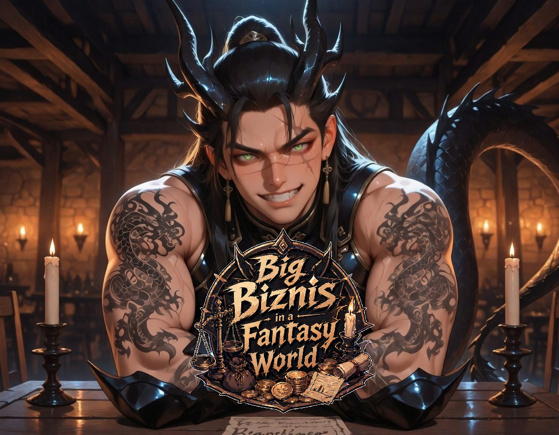 Cover art for Big Biznis In A Fantasy World! (ISπ), a gothai scenario on AI Dungeon
