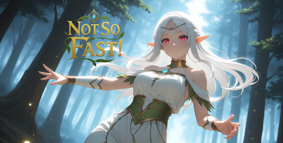 Cover art for Not so Fast! (ISðŸŽ), a fantasy scenario on AI Dungeon