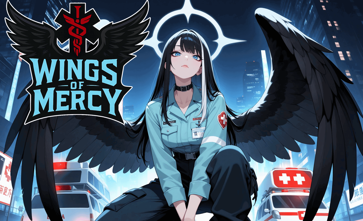 Cover art for Wings of Mercy, a monstergothgirl scenario on AI Dungeon