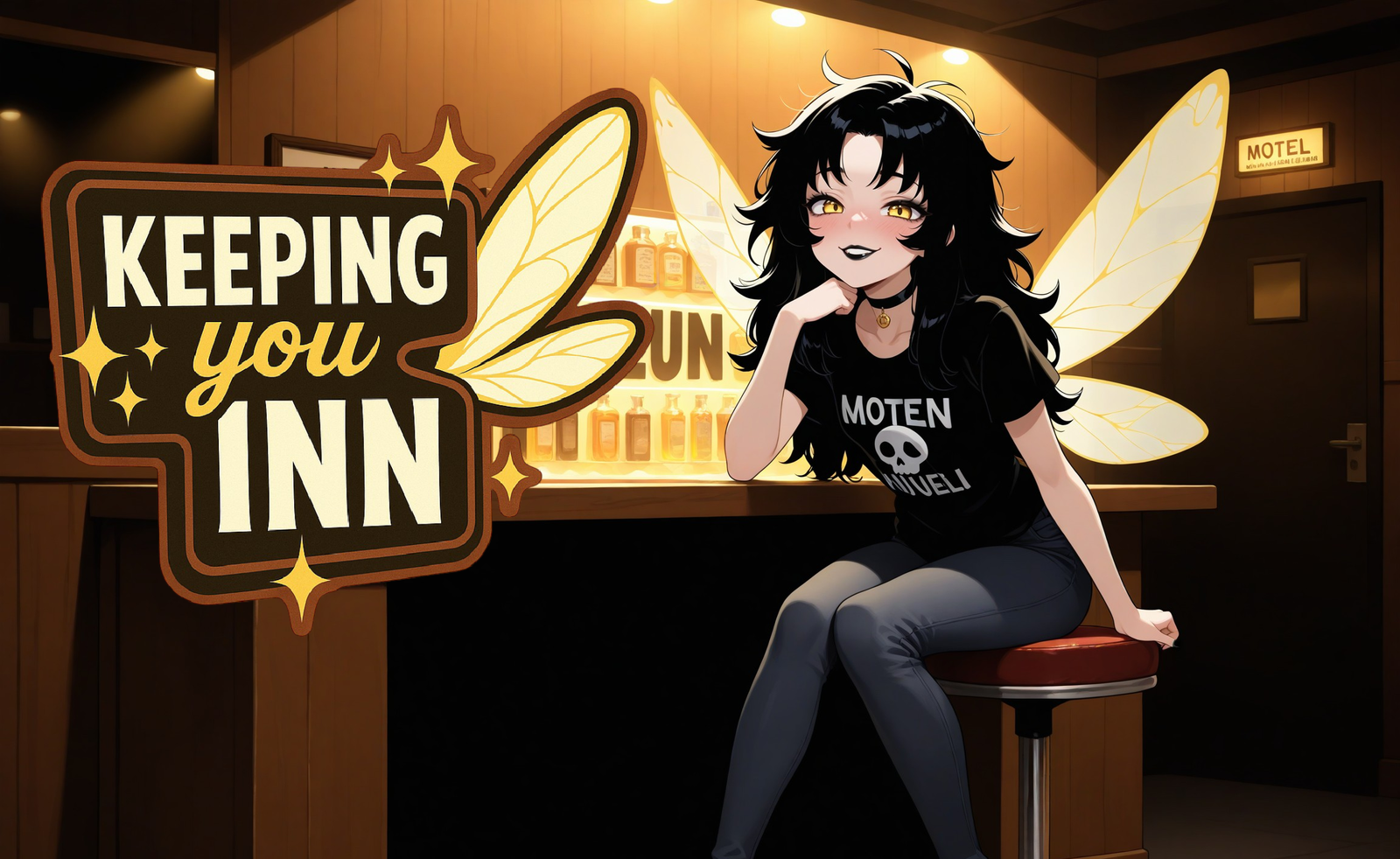 Cover art for Keeping you Inn, a goth scenario on AI Dungeon