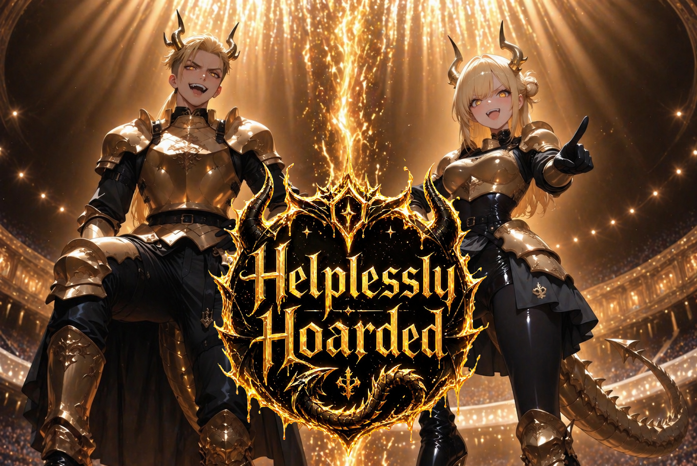 Cover art for Helplessly Hoarded, a gothai scenario on AI Dungeon