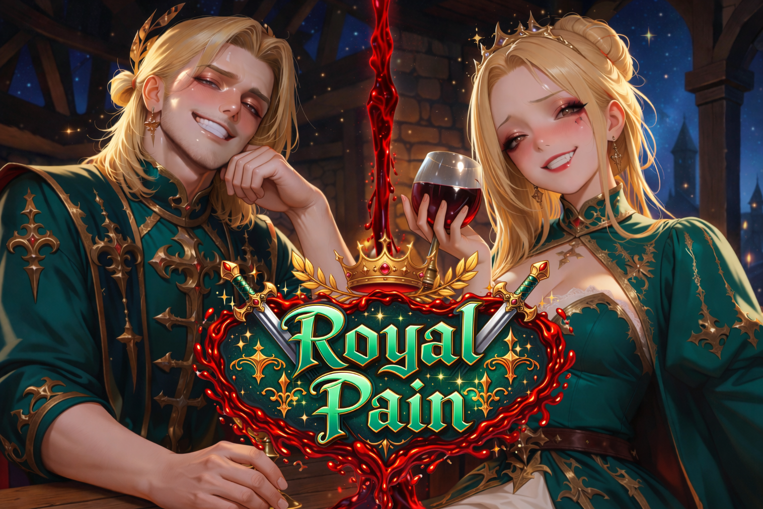 Cover art for Royal Pain (ISπ), a gothai scenario on AI Dungeon
