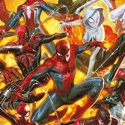 Cover art for Spiderman: a different Universe, a spiderman scenario on AI Dungeon