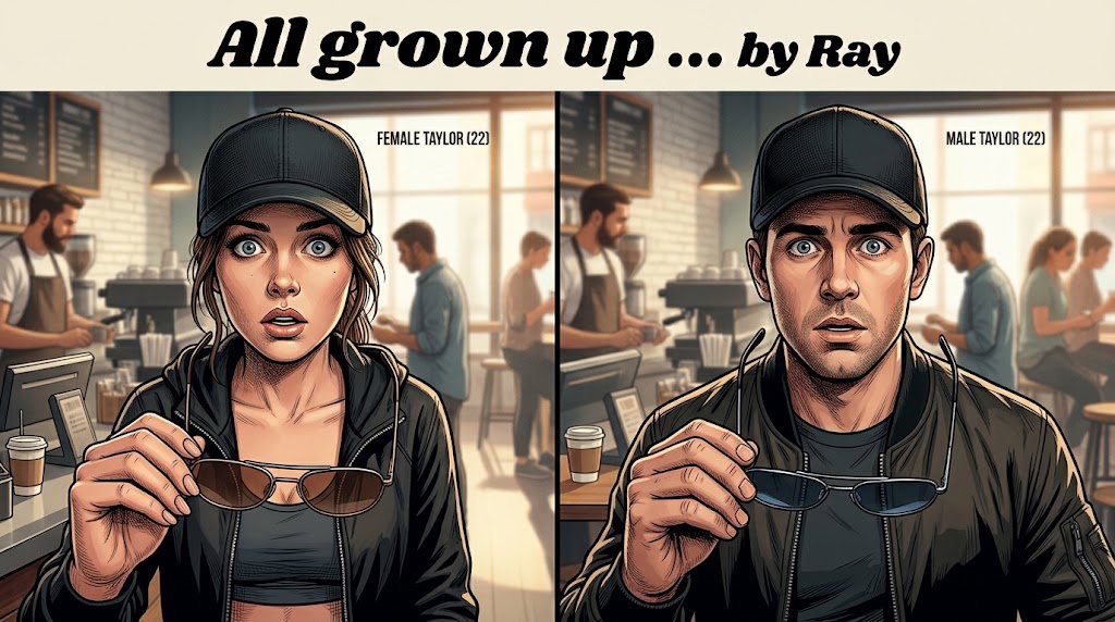 Cover art for All Grown Up ... by Ray, an inner self scenario on AI Dungeon