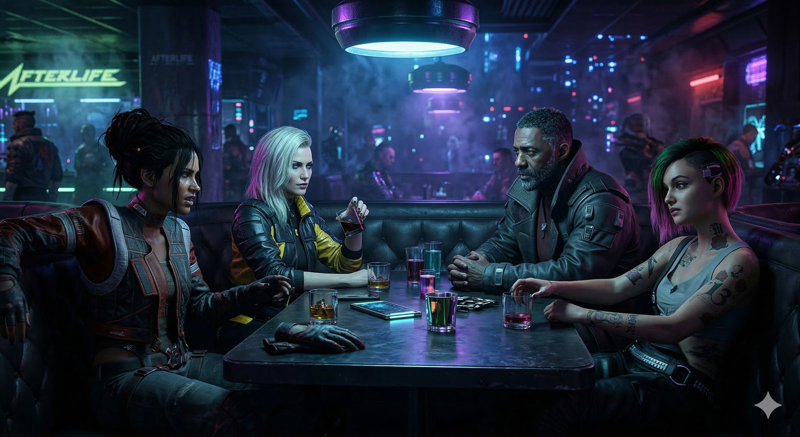 Cover art for cyberpunk 2077 night city ... by Ray (open start), a cyberpunk scenario on AI Dungeon