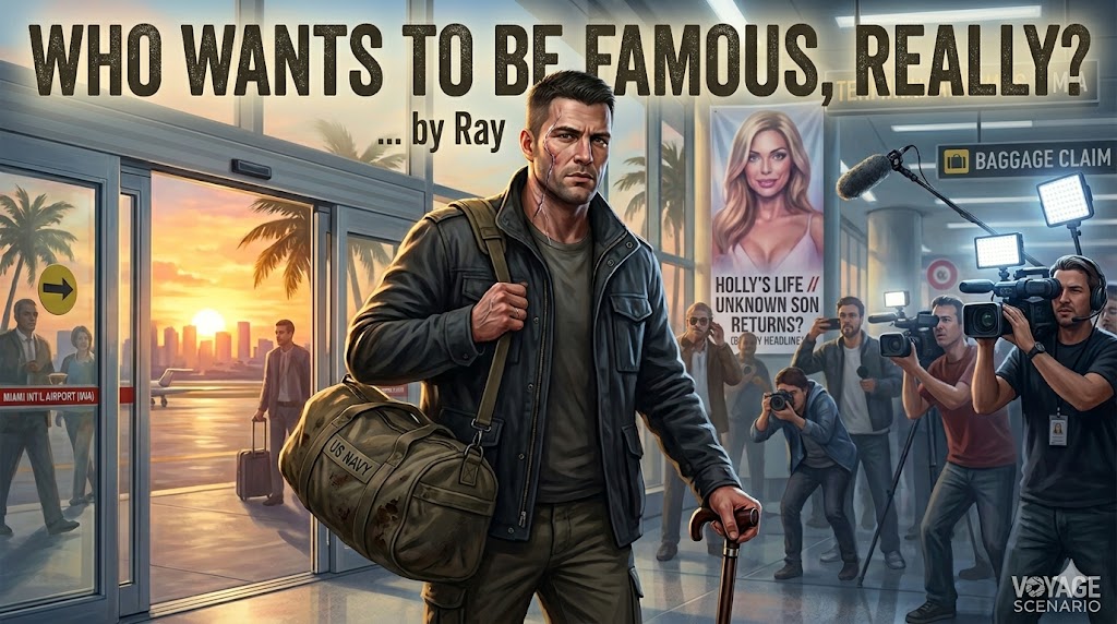 Cover art for 🎥Who wants to be famous, really? ... by Ray, a drama scenario on AI Dungeon