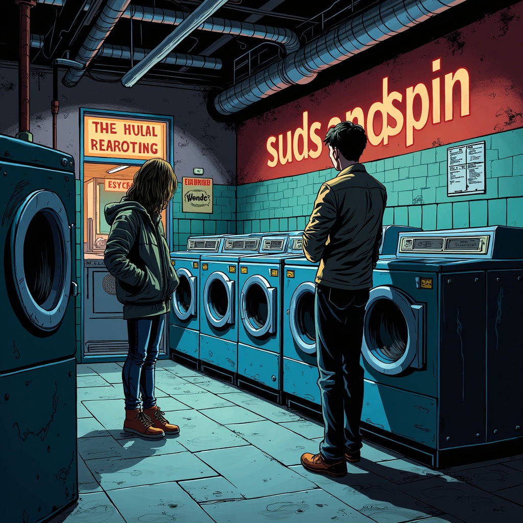 Cover art for Suds and Spin, laundromat memory ... by Ray, a slice of life scenario on AI Dungeon