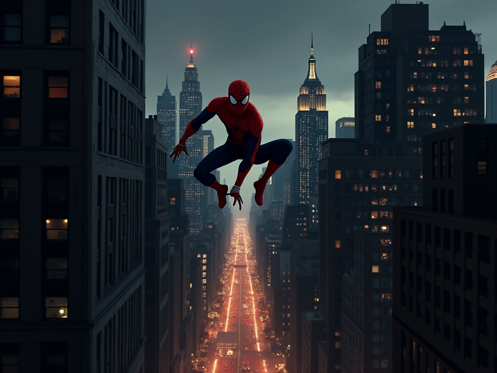 Cover art for Spiderman new york by Ray, a spider man scenario on AI Dungeon