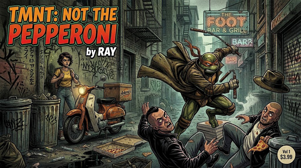 Cover art for TMNT: Not the Pepperoni ... by Ray, an inner self scenario on AI Dungeon