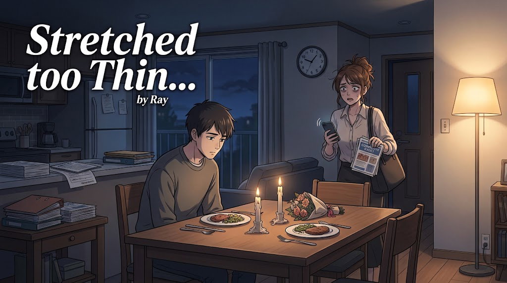Cover art for Stretched too Thin ... by Ray, an inner self scenario on AI Dungeon