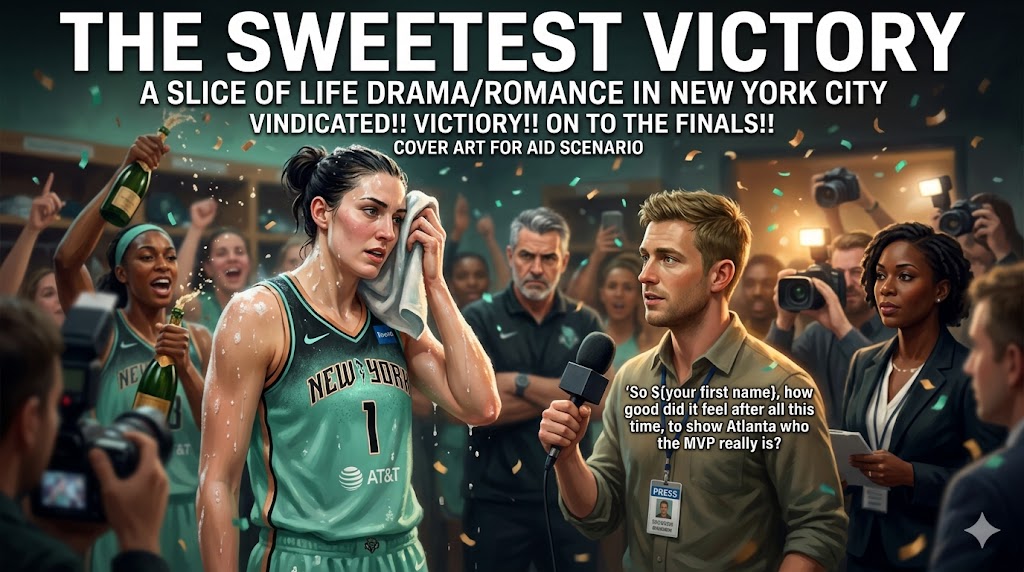 Cover art for The Sweetest Victory (WNBA Edition), an inner self scenario on AI Dungeon