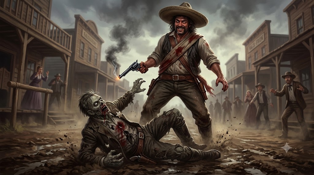 Cover art for "Tombstone" where the dead rise ... by Ray, an inner self scenario on AI Dungeon