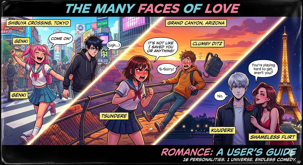 Cover art for 💝💔❤️🔥❤️🩹🖤The many faces of Love ... by Ray, a wtg time scenario on AI Dungeon