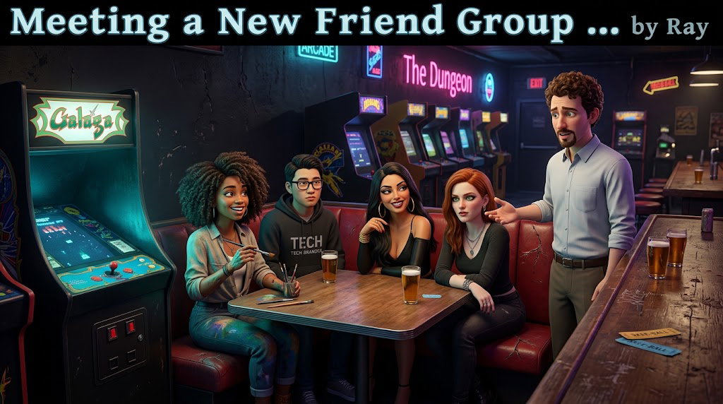 Cover art for Meeting a New Friend Group ... by Ray, a by ray scenario on AI Dungeon