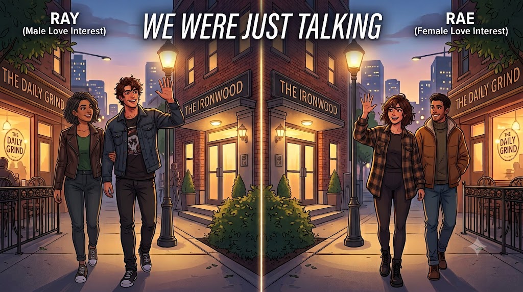 Cover art for we were just talking ... by Ray (remaster), a romance scenario on AI Dungeon