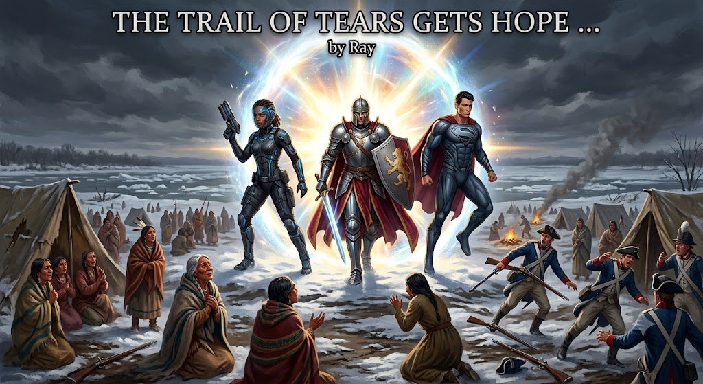 Cover art for The Trail of Tears gets Hope ... by Ray, an inner self scenario on AI Dungeon