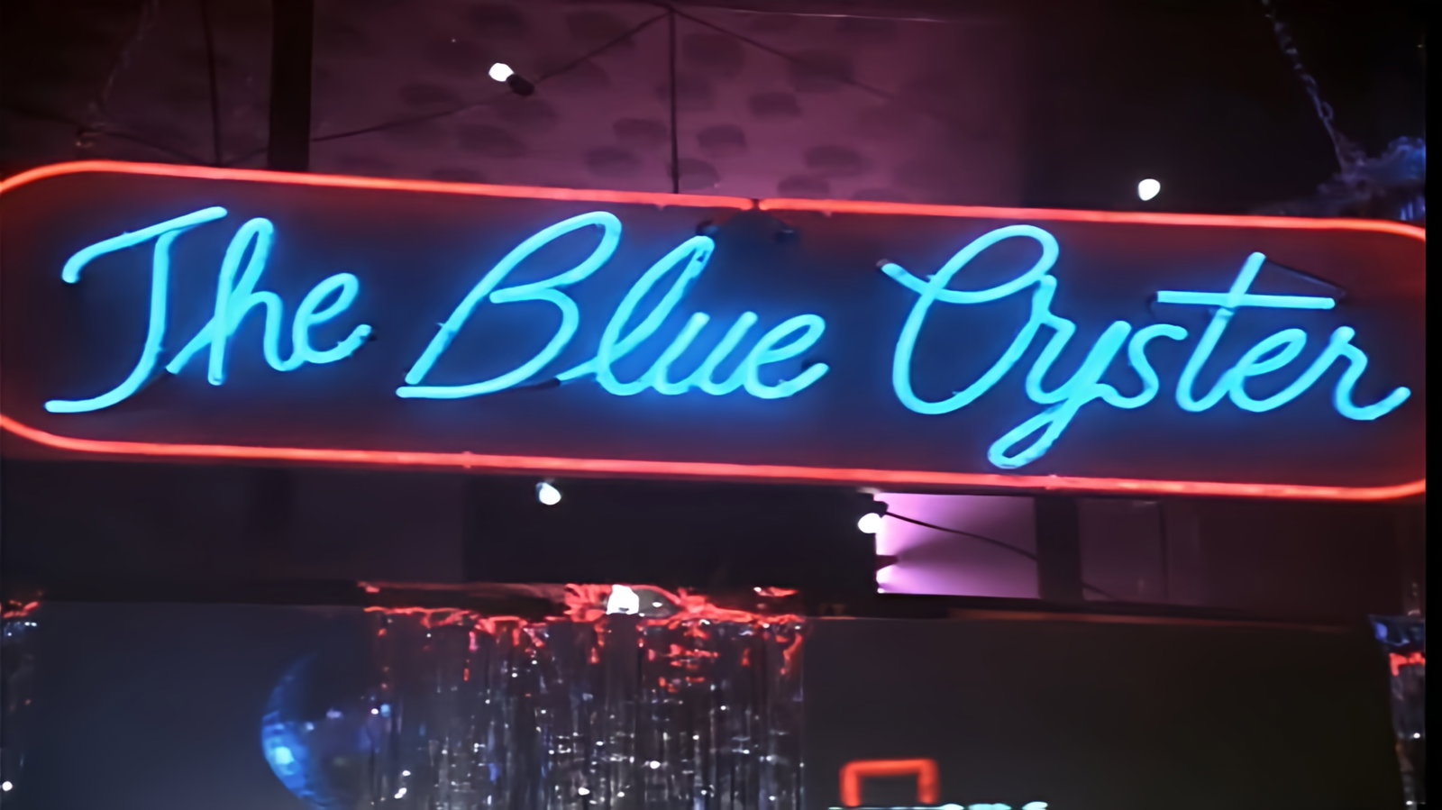 Cover art for The Blue Oyster Bar, a comedy scenario on AI Dungeon