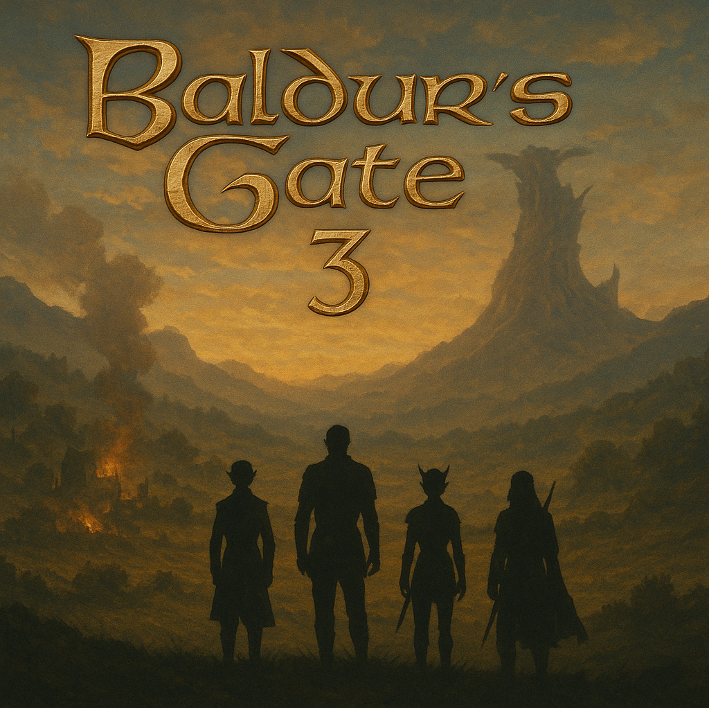 Cover art for Baldur’s Gate 3 Act 1, a fantasy scenario on AI Dungeon