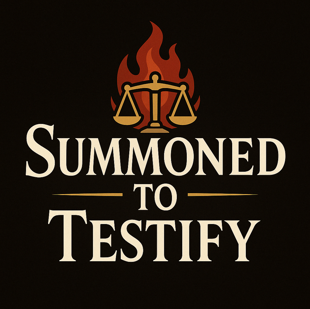 Cover art for Summoned to Testify, a magic scenario on AI Dungeon