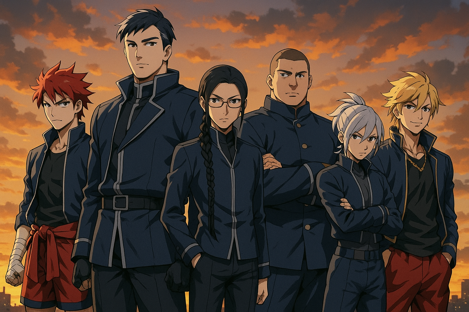 Cover art for Fists of Honor: A clash of Ideals, a highschool scenario on AI Dungeon