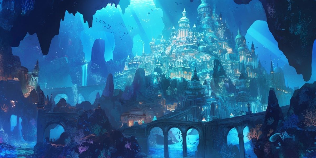 Cover art for Tales and Tails of the Sea, a mermaids scenario on AI Dungeon