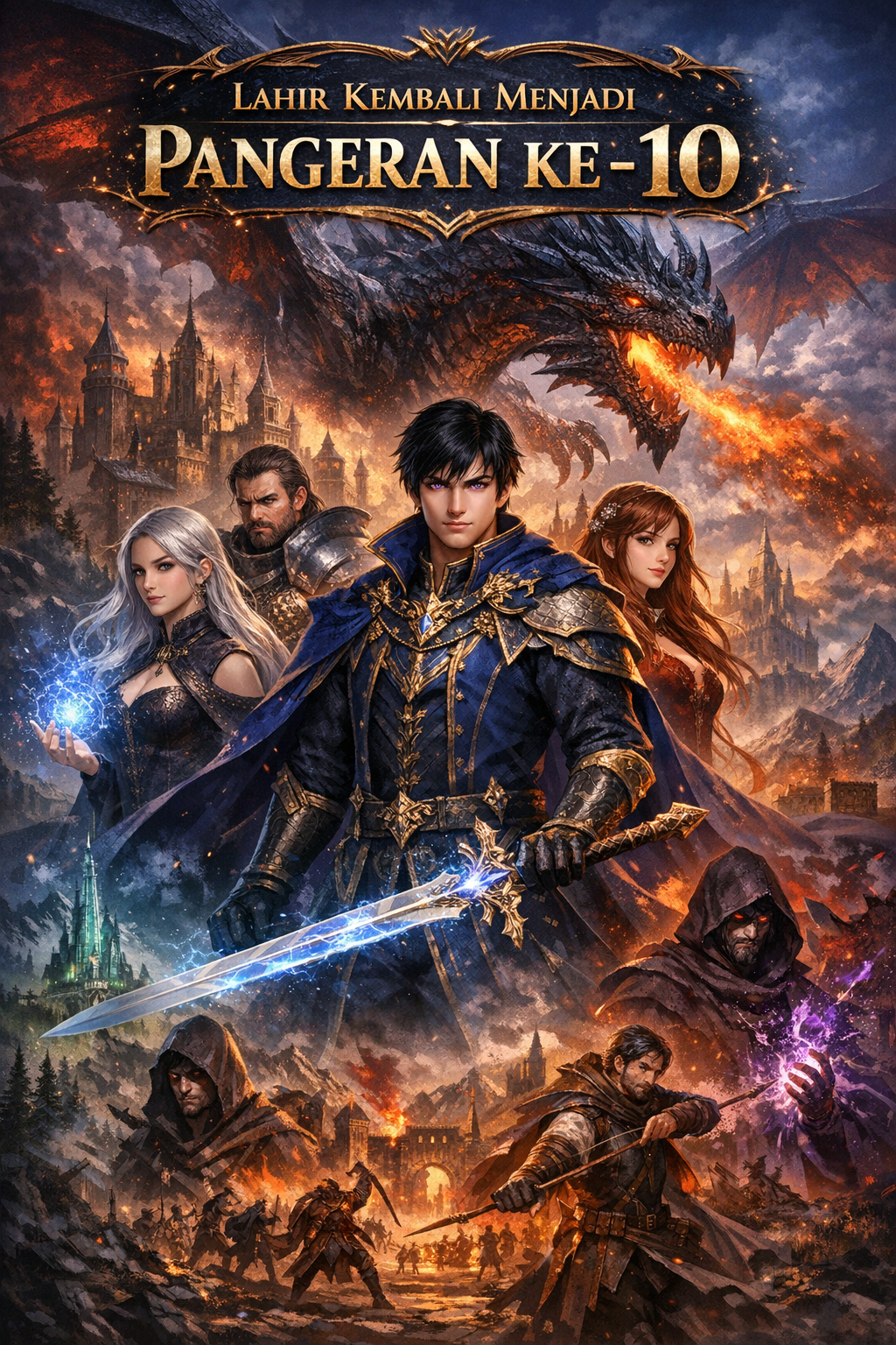 Cover art for Lahir Kembali Menjadi Pangeran ke-10 di Dunia Isekai, an aksi drama scenario on AI Dungeon