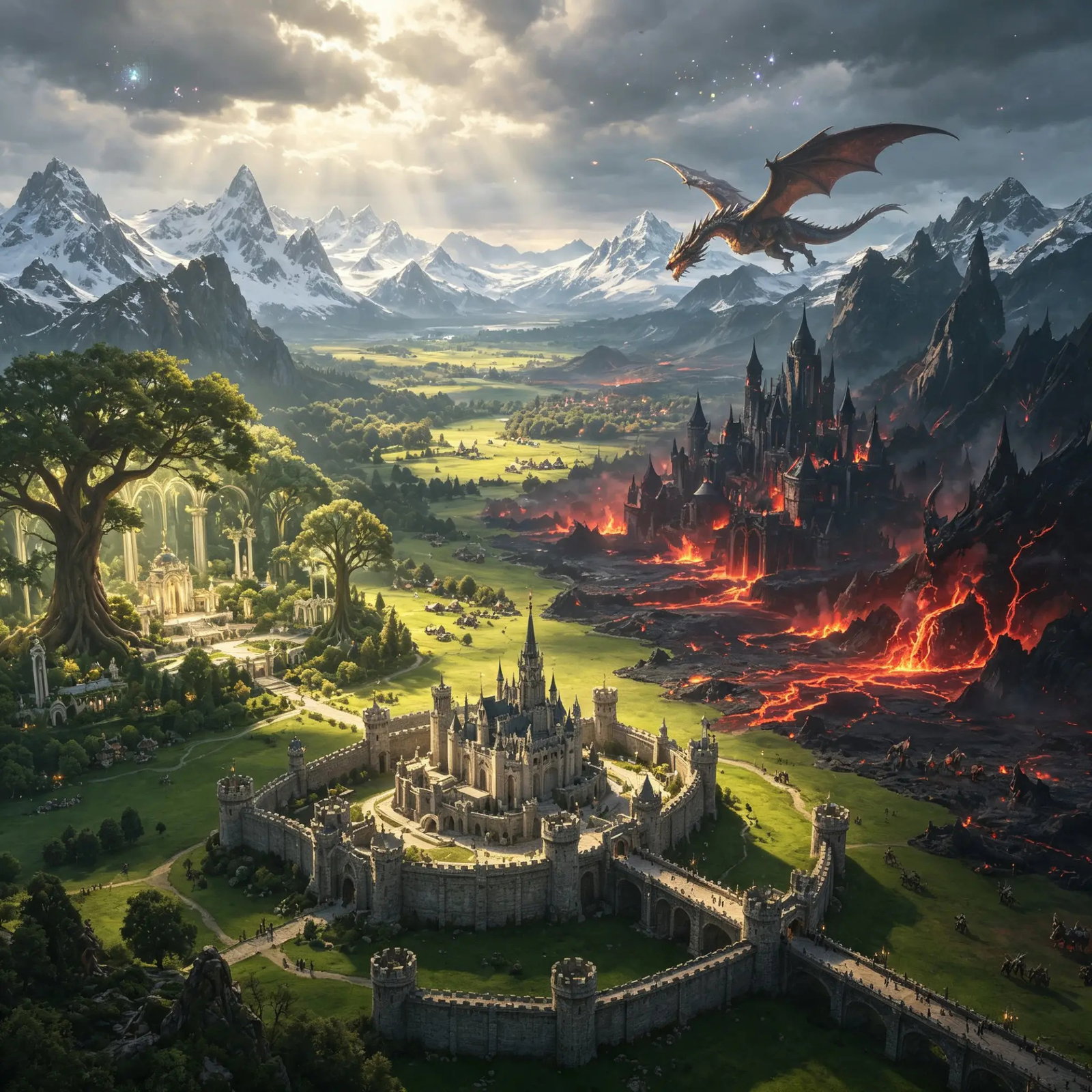Cover art for ASCEND: The Five Realms, a magic scenario on AI Dungeon