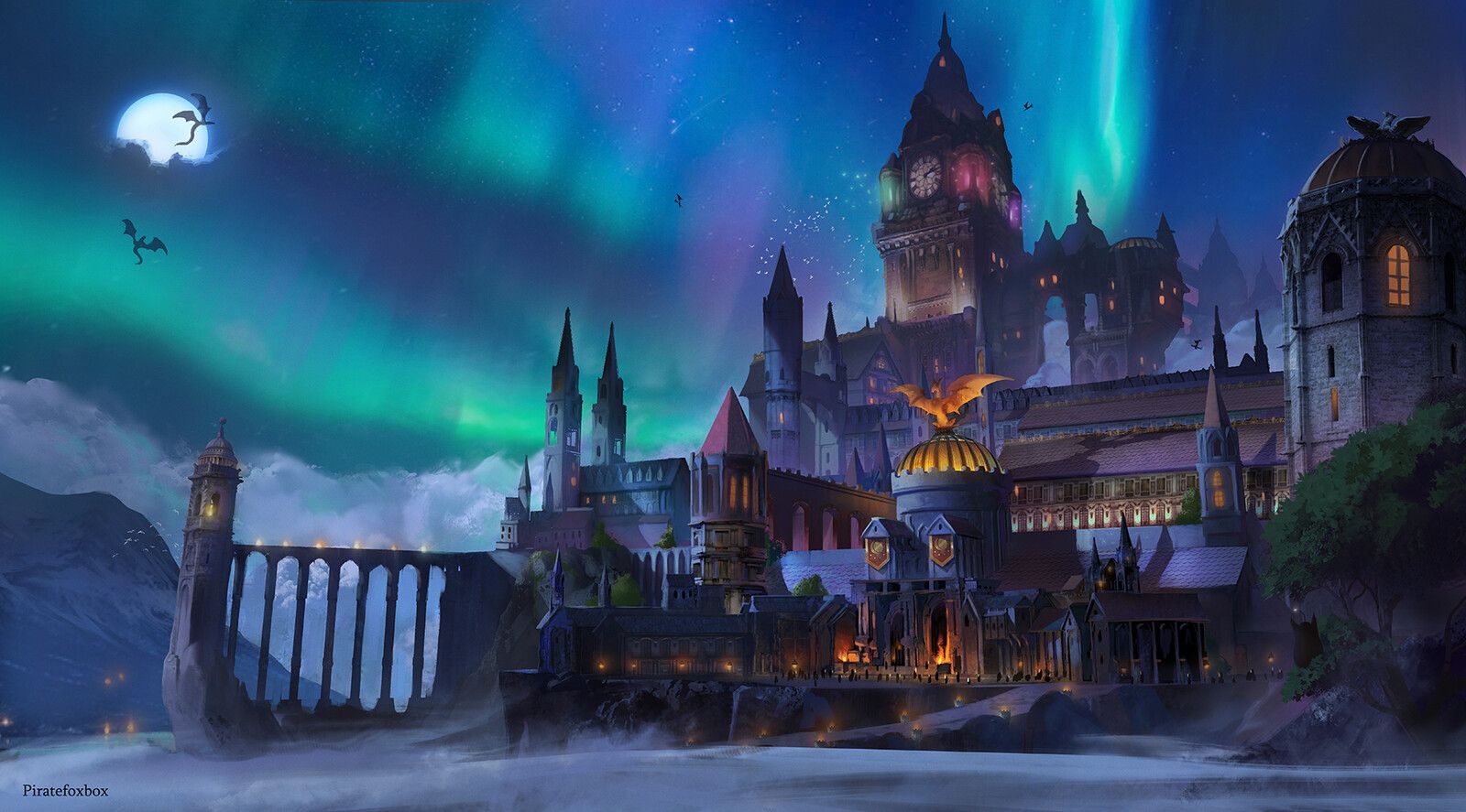 Cover art for Life at Aetherial Academy, a magic scenario on AI Dungeon