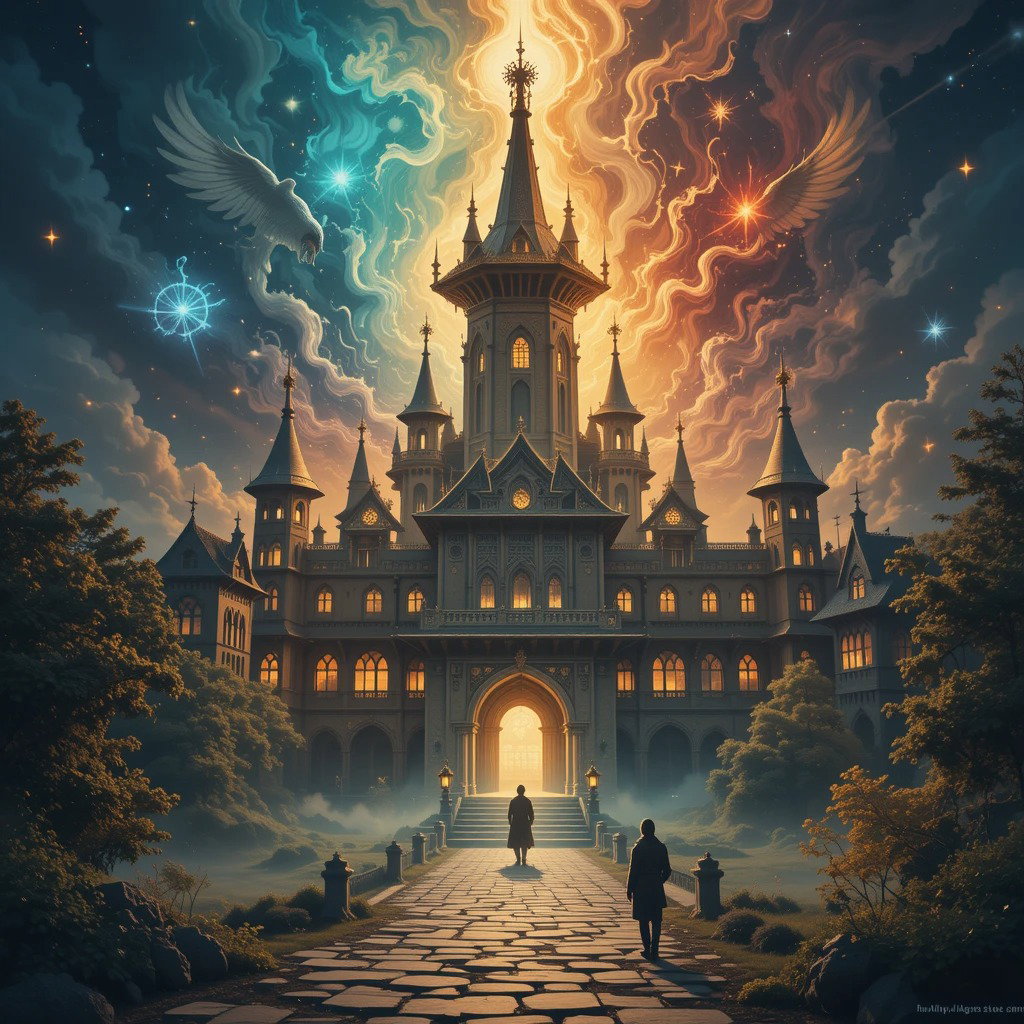 Cover art for Aetheris: The Awakening, a fantasy scenario on AI Dungeon