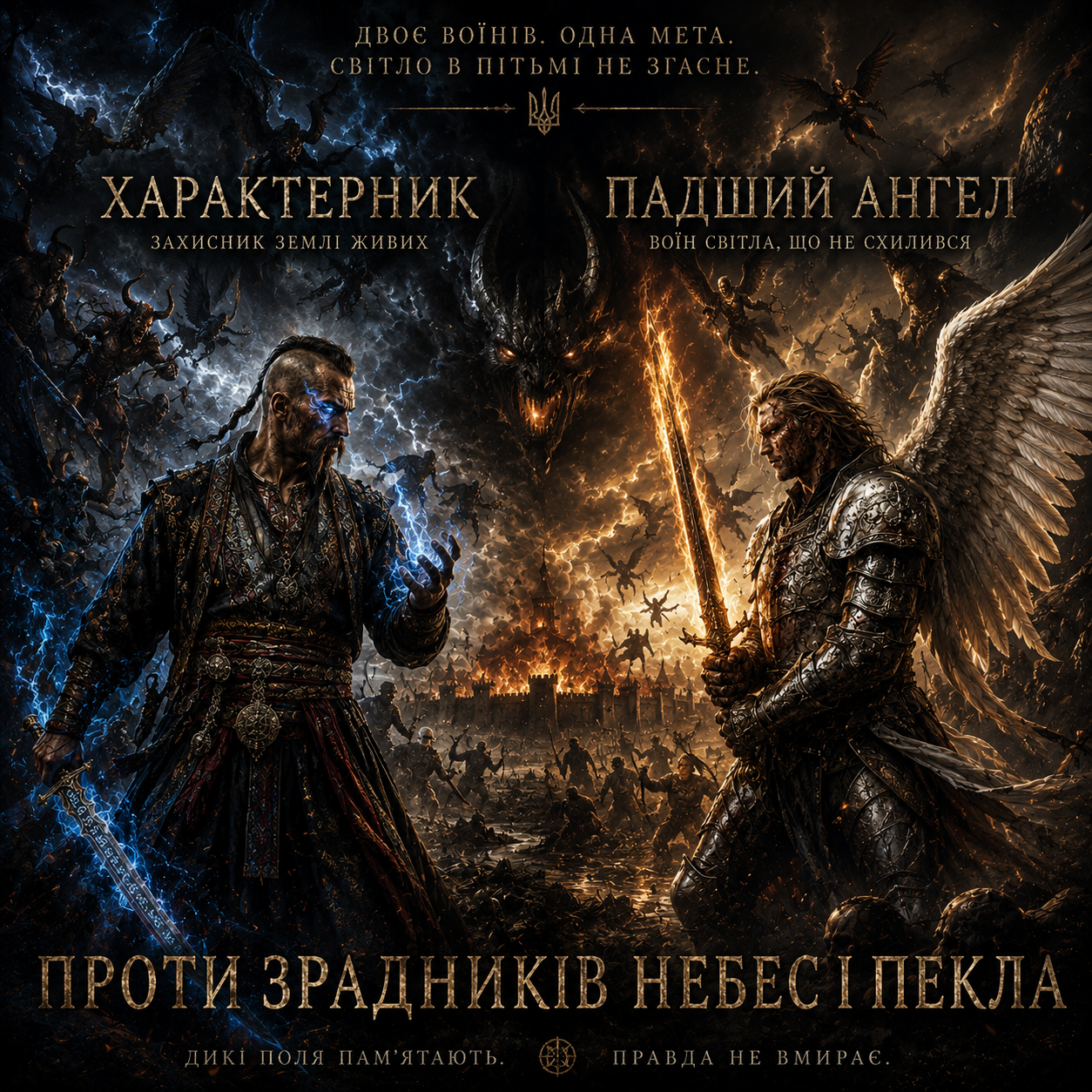 Cover art for Ангели, Демони, Дике Поле , a фентезі scenario on AI Dungeon