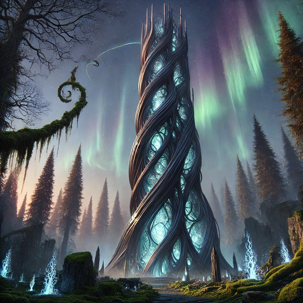 Cover art for The Weaver’s Loom, a magic scenario on AI Dungeon