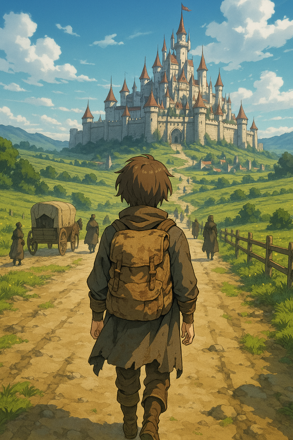 Cover art for Ashes to the Kingdom, a homeless scenario on AI Dungeon