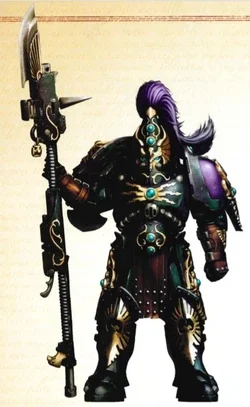Cover art for The Golden Knight In The Dark Ages, a warhammer 40 k scenario on AI Dungeon
