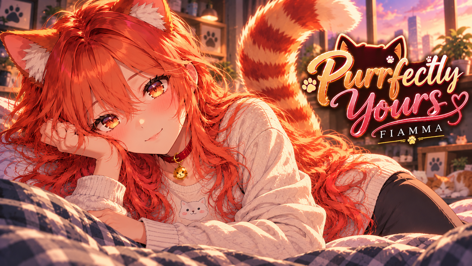 Cover art for Purrfectly Yours, a slice of life scenario on AI Dungeon