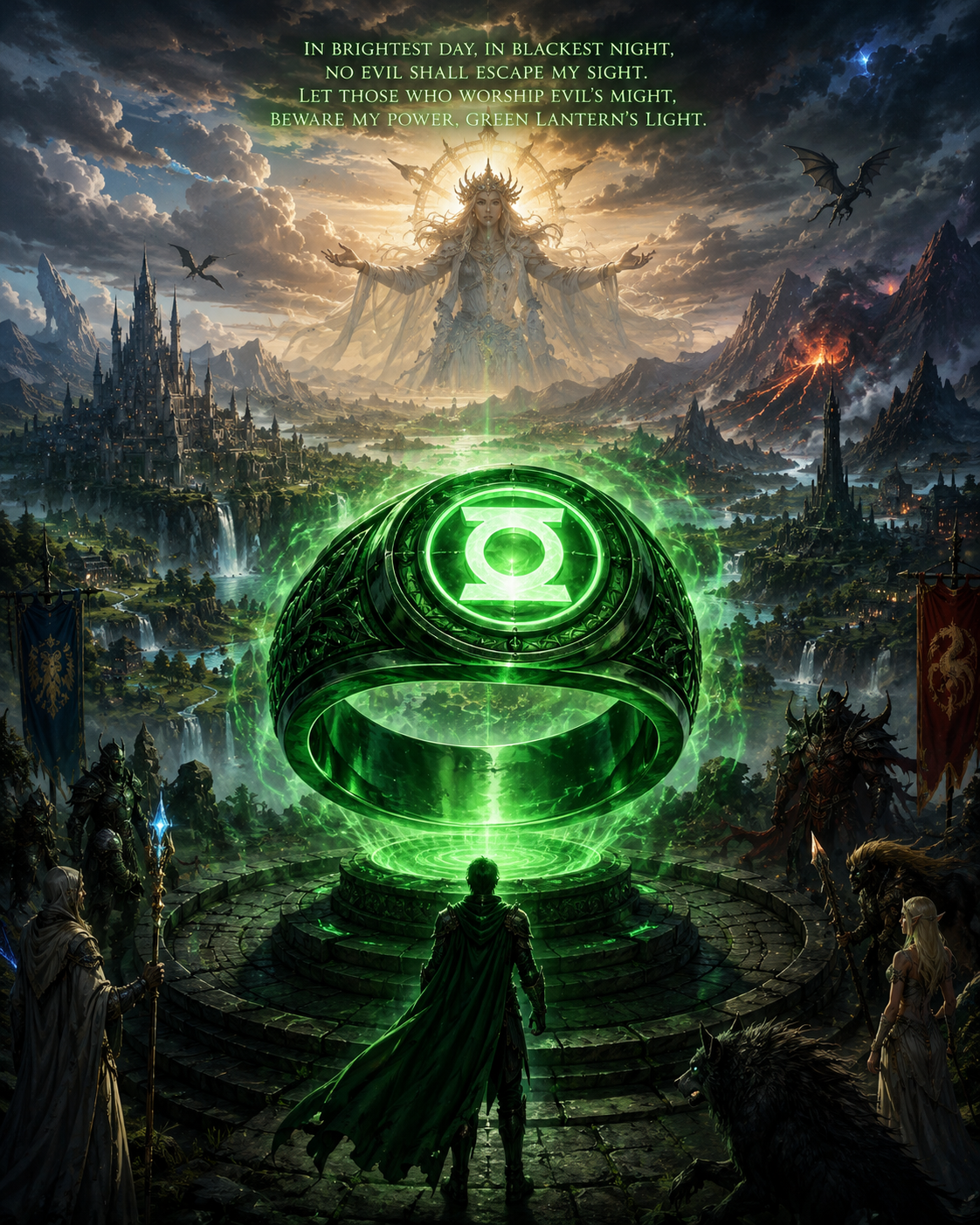 Cover art for Lantern Ring Isekai (Green Ring), a fantasy scenario on AI Dungeon