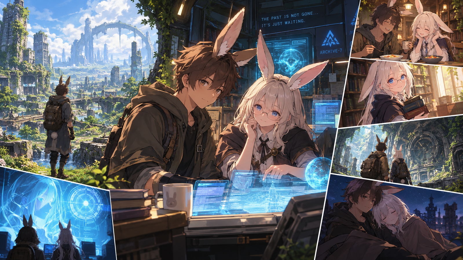 Cover art for Burrows of Tomorrow, a slice of life scenario on AI Dungeon