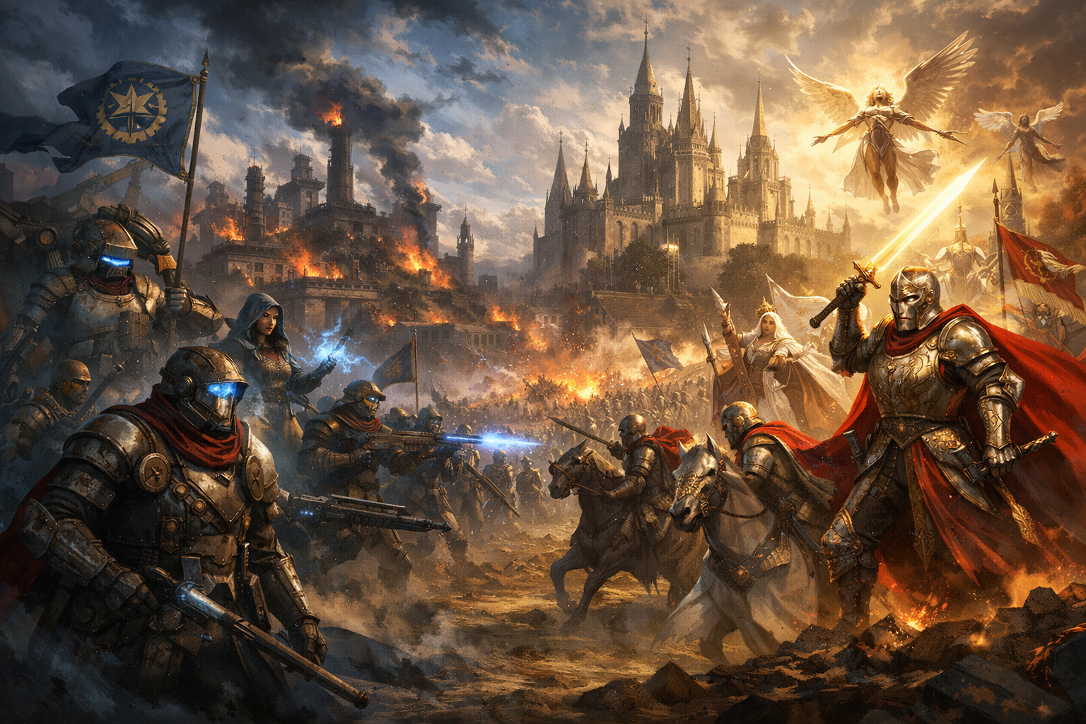 Cover art for Empire of Ashen Crowns (Has ðŸŽ), a dark fantasy scenario on AI Dungeon