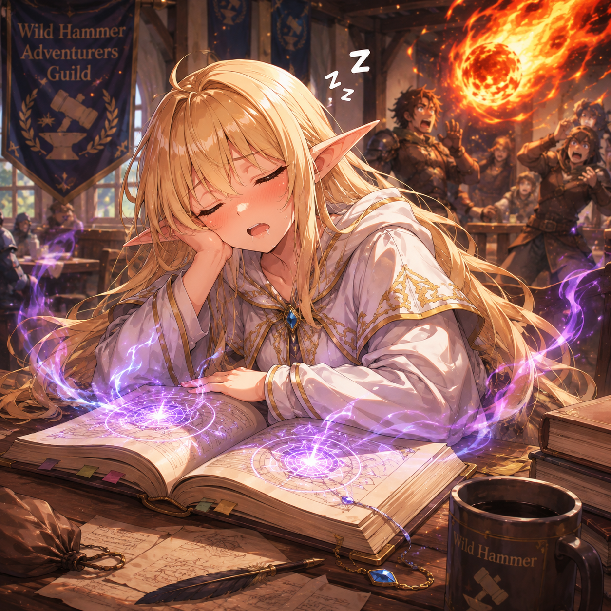 Cover art for Narcoleptic Elf Mage ðŸŽ, a fantasy scenario on AI Dungeon
