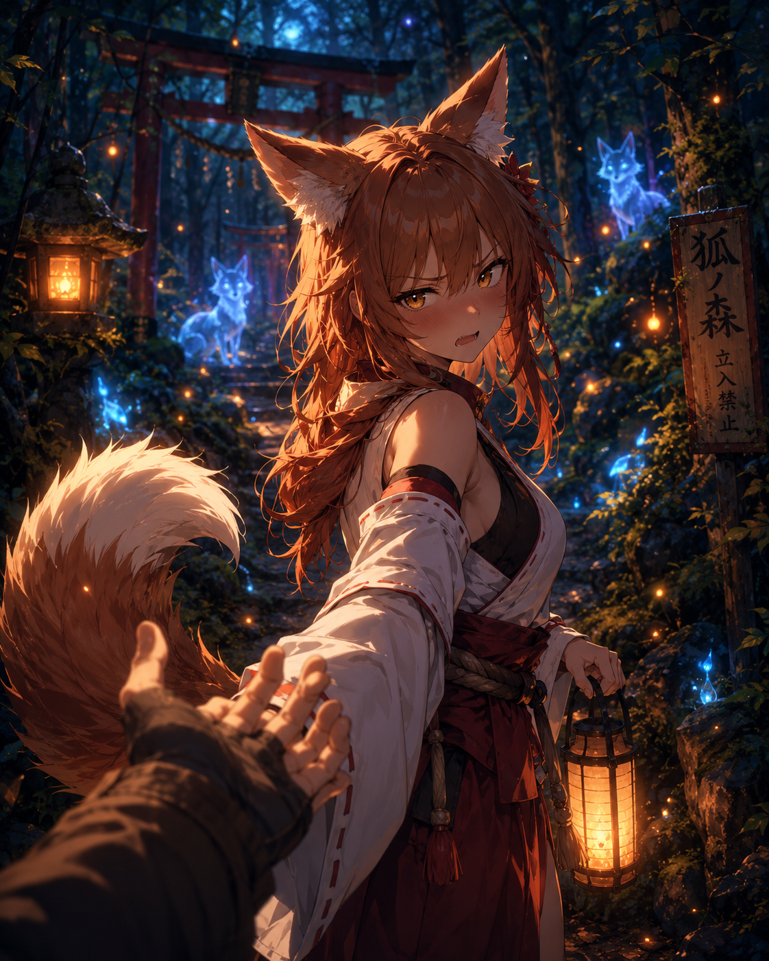 Cover art for Foxfire Heart on AI Dungeon