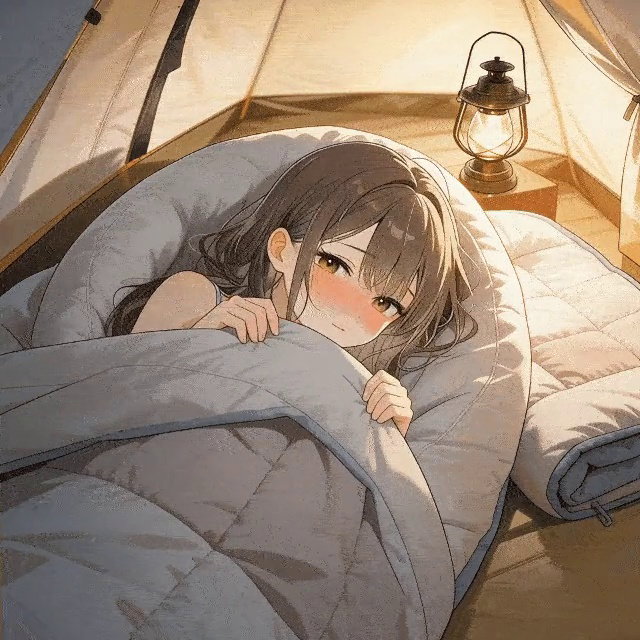 Cover art for Only One Sleeping Bag??!, a slice of life scenario on AI Dungeon